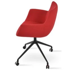 SohoConcept Office Chairs Bottega Spider Swivel Arm Chair With Casters