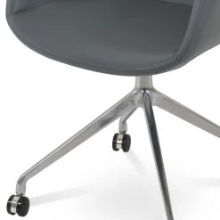 SohoConcept Office Chairs Bottega Spider Swivel Arm Chair With Casters