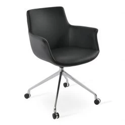 SohoConcept Office Chairs Bottega Spider Swivel Arm Chair With Casters