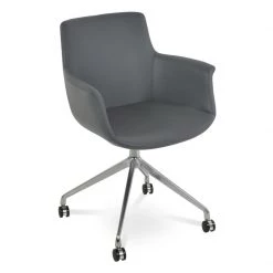 SohoConcept Office Chairs Bottega Spider Swivel Arm Chair With Casters
