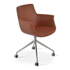 SohoConcept Office Chairs Bottega Spider Swivel Arm Chair With Casters