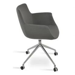 SohoConcept Office Chairs Bottega Spider Swivel Arm Chair With Casters