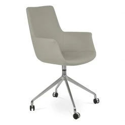 SohoConcept Office Chairs Bottega Spider Swivel Arm Chair With Casters