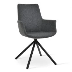 SohoConcept Modern Dining Bottega Swivel Stick Arm Chair