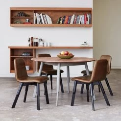 Gus Bracket Round Dining Table Modern Dining