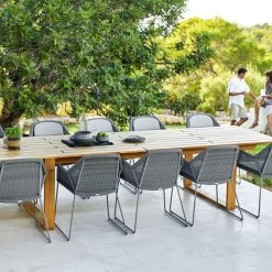 Cane-Line Breeze Dining Chair In Light Grey Weave