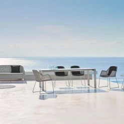 Cane-Line Breeze Dining Chair In Light Grey Weave