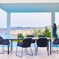 Cane-Line Breeze Dining Chair In Light Grey Weave