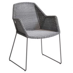 Cane-Line Breeze Dining Chair In Light Grey Weave