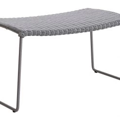 Cane-Line Breeze Footstool In Light Grey Weave