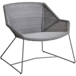 Cane-Line Breeze Lounge Chair In Light Grey Weave