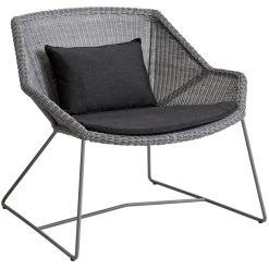 Cane-Line Breeze Lounge Chair In Light Grey Weave