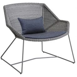 Cane-Line Breeze Lounge Chair In Light Grey Weave