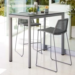 Cane-Line Breeze Stackable Bar Chair In Light Grey Weave 13 Cane-Line Breeze Stackable Bar Chair In Light Grey Weave