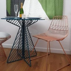 Bend Cafe Round Table Modern Dining