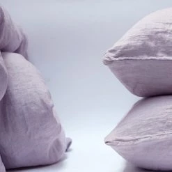 Area Camille Lilac Linen Pillow Cases (Pair)