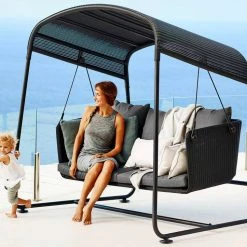 Cane-Line Cave Outdoor Swing Sofa