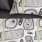 Area Modern Bedroom Cellma Euro Grey Pillowcase