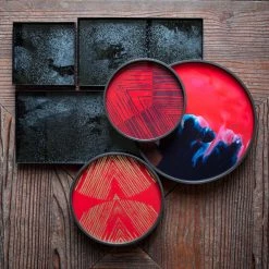 Ethnicraft Charcoal Mirror Valet Tray