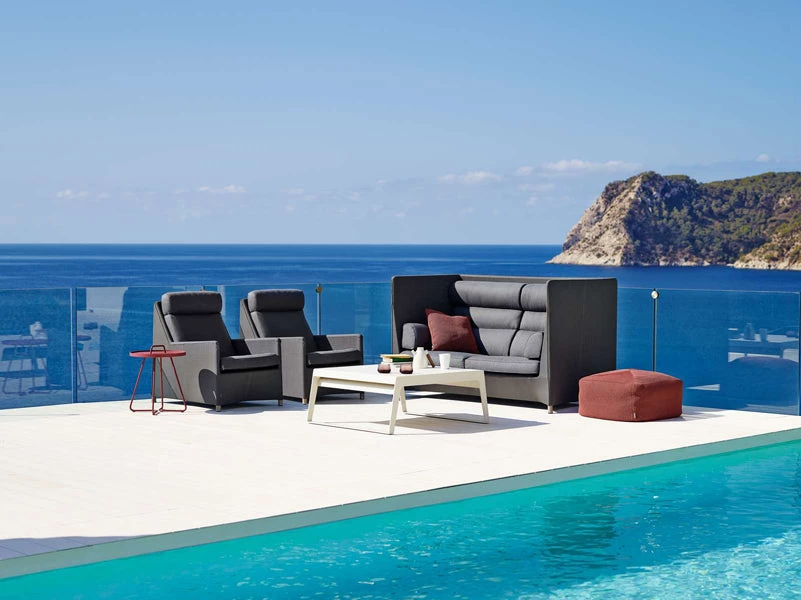 Cane-Line Chill-Out Dual Height Double Sided Coffee Table 9 Cane-Line Chill-Out Dual Height Double Sided Coffee Table