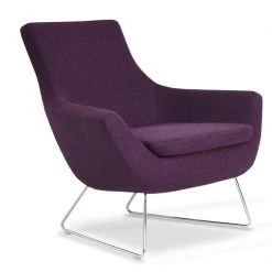 SohoConcept Rebecca Wire Sled Base Arm Chair Modern Living