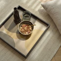 Ethnicraft Cinnamon Dots Glass Tray