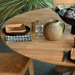 Ethnicraft Circle Teak Outdoor Dining Table