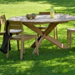 Ethnicraft Circle Teak Outdoor Dining Table