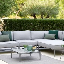 Cane-Line Conic Outdoor 1-Seater Module Chair In Light Grey AirTouch Cushion Set 10 Cane-Line Conic Outdoor 1-Seater Module Chair In Light Grey AirTouch Cushion Set