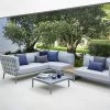 Cane-Line Conic Outdoor 2-Seater Module Sofa In Grey AirTouch Cushion Set