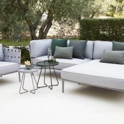 Cane-Line Conic Outdoor 2-Seater Module Sofa In Grey AirTouch Cushion Set