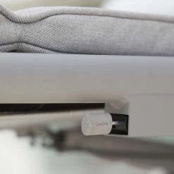 Cane-Line Conic Sunbed With Gas Spring In Light Grey AirTouch Cushion Set 10 Cane-Line Conic Sunbed With Gas Spring In Light Grey AirTouch Cushion Set