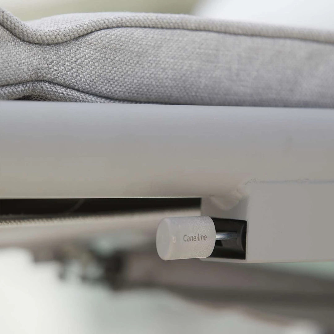 Cane-Line Conic Sunbed With Gas Spring In Light Grey AirTouch Cushion Set 6 Cane-Line Conic Sunbed With Gas Spring In Light Grey AirTouch Cushion Set