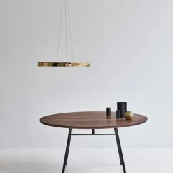 DK3 Corduroy Round Table With Fix Tabletop