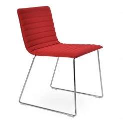 SohoConcept Modern Dining Corona Full Upholstery Handle Back Wire Dining Chair