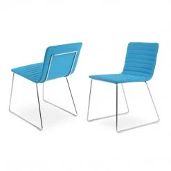 SohoConcept Modern Dining Corona Full Upholstery Handle Back Wire Dining Chair