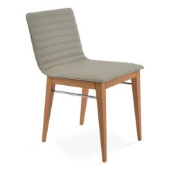 SohoConcept Modern Dining Corona Full Upholstery Wood Dining Chair