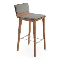 SohoConcept Corona Wood Counter Stool