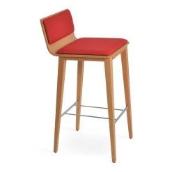 SohoConcept Corona Wood Counter Stool