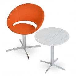 SohoConcept Modern Dining Crescent 4 Star Swivel Dining Chair