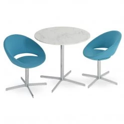 SohoConcept Modern Dining Crescent 4 Star Swivel Dining Chair