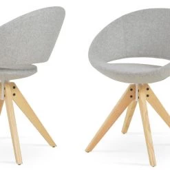 SohoConcept Crescent Pyramid Swivel Dining Chair