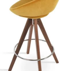SohoConcept Crescent Pyramid Swivel Bar Stool