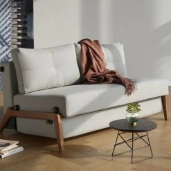 Innovation Cubed Sofa Bed With Dark Wood Legs Modern Living