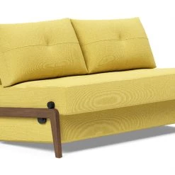 Innovation Cubed Sofa Bed With Dark Wood Legs Modern Living