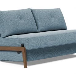 Innovation Cubed Sofa Bed With Dark Wood Legs Modern Living