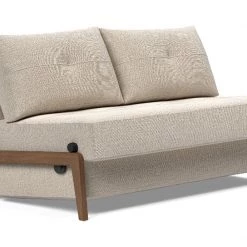 Innovation Cubed Sofa Bed With Dark Wood Legs Modern Living