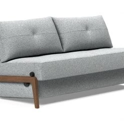 Innovation Cubed Sofa Bed With Dark Wood Legs Modern Living