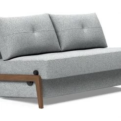 Innovation Cubed Sofa Bed With Dark Wood Legs Modern Living