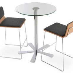 SohoConcept Daisy 5 Star Glass Bar Table